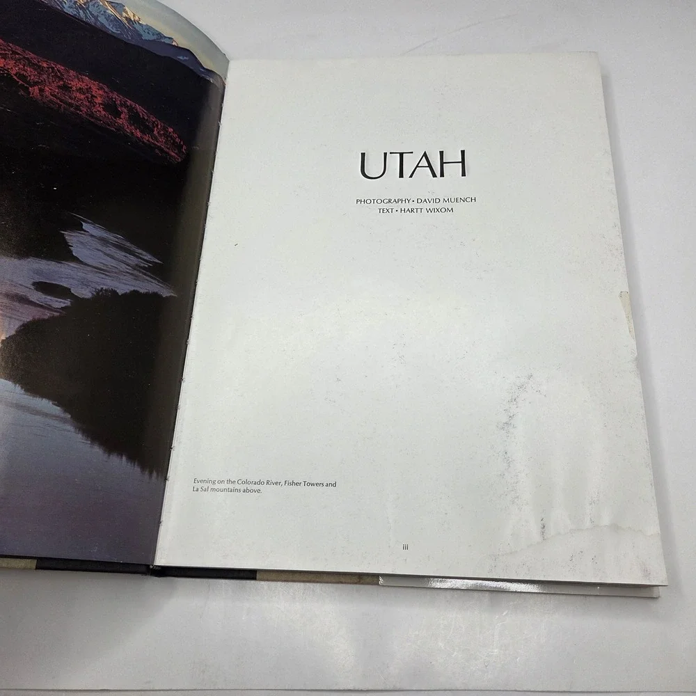 Utah David Muench Photography Book 1973 Vintage Hardcover Landscape Arches BB11